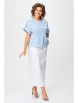 Юбочный костюм артикул: 1422 белый, полоска от Мишель Шик - вид 8