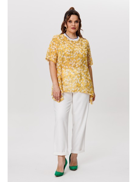 1415 горчичный, белый