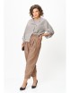 Брючный костюм артикул: 1436/1 бежевый, клетка от Мишель Шик - вид 6