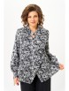 Блузка артикул: 796 черно-белый, розы от Мишель Шик - вид 3