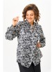 Блузка артикул: 796 черно-белый, розы от Мишель Шик - вид 1