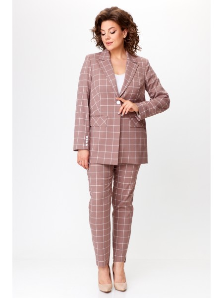 928 бежевый клетка