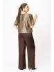 Брючный костюм артикул: 1013/1 бежевый от BonnaImage - вид 8
