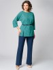Брючный костюм артикул: 1254 бирюзово-синий от МишельСтиль - вид 7