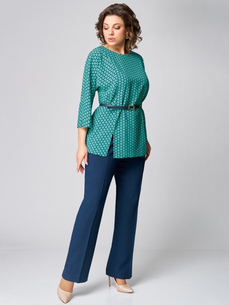 1254 бирюзово-синий