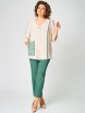 Брючный костюм артикул: 1263 бежево-зеленый от МишельСтиль - вид 7