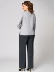 Брючный костюм артикул: 1306 жемчужно-графитовый от МишельСтиль - вид 2