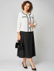 Юбочный костюм артикул: 1323 бело-черный от МишельСтиль - вид 6