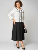Юбочный костюм артикул: 1323 бело-черный от МишельСтиль - вид 7