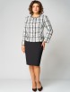 Юбочный костюм артикул: 1325 черно-белый от МишельСтиль - вид 5