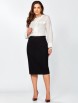 Юбочный костюм артикул: 1329 бело-черный от МишельСтиль - вид 7