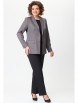 Брючный костюм артикул: 412+596 серо-коричневый от БелЭльСтиль - вид 1