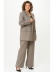 Брючный костюм артикул: 848+601 елочка коричневая от БелЭльСтиль - вид 1