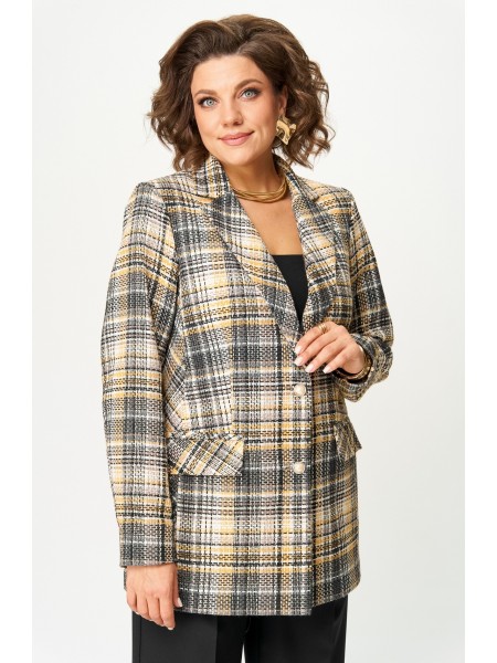 762 серо-желтый твид