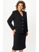 Брючный костюм артикул: 849+557 черный от БелЭльСтиль - вид 3