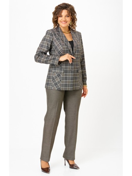 412+609 клетка+коричневый