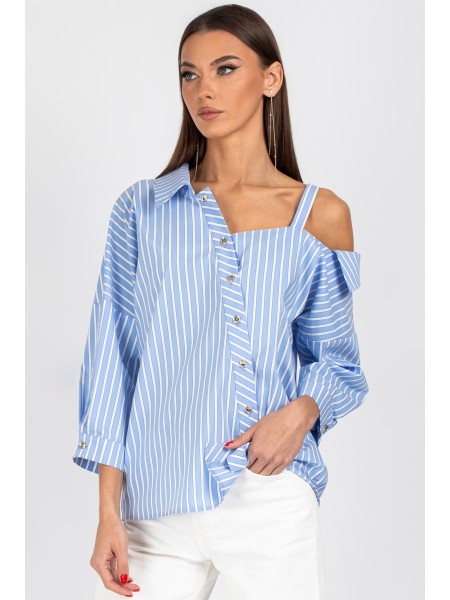 726 бело-голубая полоска