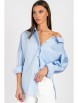Блузка артикул: 727 голубой от VIZAVI - вид 8