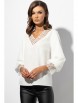 Блузка артикул: 675 молочный от VIZAVI - вид 1