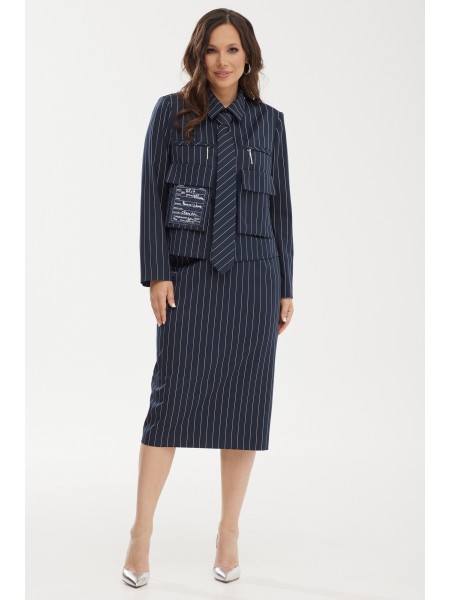 2472 темно-синий полоска