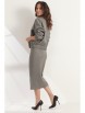 Юбочный костюм артикул: 2539 серый от Магия Моды - вид 2