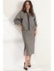 Юбочный костюм артикул: 2539 серый от Магия Моды - вид 1