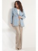 Брючный костюм артикул: 2546 голубой+беж от Магия Моды - вид 7
