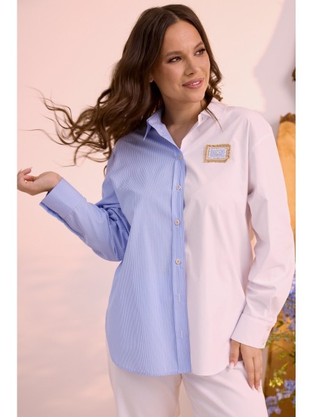 2610 голубой+белый