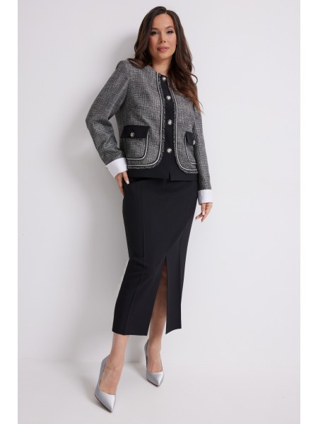 2637 серый+черный