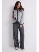 Брючный костюм артикул: 2631 серый от Магия Моды - вид 1