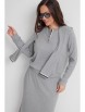 Юбочный костюм артикул: 2636 серый от Магия Моды - вид 6