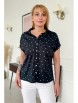 Блузка артикул: 2219 темно-синий от Rumoda - вид 3
