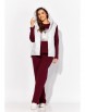 Спортивный костюм артикул: 1380 жемчужный, бордовый от ТАиЕР - вид 6