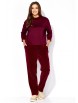 Брючный костюм артикул: 1381 винный от ТАиЕР - вид 1