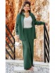 Брючный костюм артикул: 24603 изумруд от Vittoria Queen - вид 1