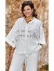 Брючный костюм артикул: 24023 белый от Vittoria Queen - вид 5