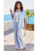 Брючный костюм артикул: 24633/1 голубой от Vittoria Queen - вид 1