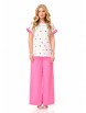Брючный костюм артикул: M-7517 розовый от T&N - вид 4