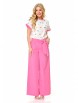 Брючный костюм артикул: M-7517 розовый от T&N - вид 1