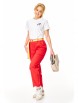 Брючный костюм артикул: М-7641 белый, красный коралловый от T&N - вид 4