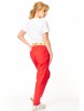 Брючный костюм артикул: М-7641 белый, красный коралловый от T&N - вид 5