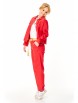Брючный костюм артикул: М-7642 белый, красный коралловый от T&N - вид 12