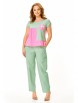 Брючный костюм артикул: М-7660 мята-роза от T&N - вид 1
