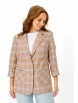 Жакет артикул: М-7653 бежево-голубая клетка от T&N - вид 3