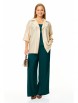 Брючный костюм артикул: М-7682 золото-зелень от T&N - вид 9