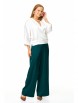 Брючный костюм артикул: М-7686 молоко-зелень от T&N - вид 5