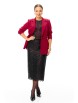 Юбочный костюм артикул: М-7710 бордо блеск и черный от T&N - вид 8