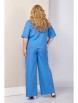 Брючный костюм артикул: 4055 голубой от Shetti - вид 2