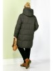 Пальто артикул: 2204 серо-зеленый от Shetti - вид 2