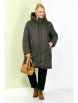 Пальто артикул: 2204 серо-зеленый от Shetti - вид 7